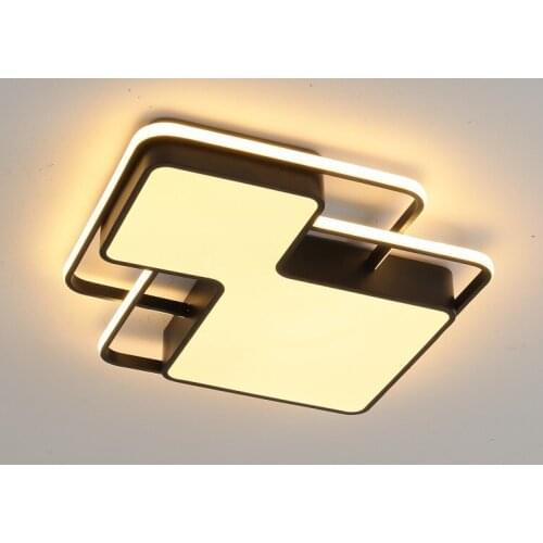 Nordic style small living room lamp study bedroom lamp LED household atmosphere simple modern ceiling lamp square