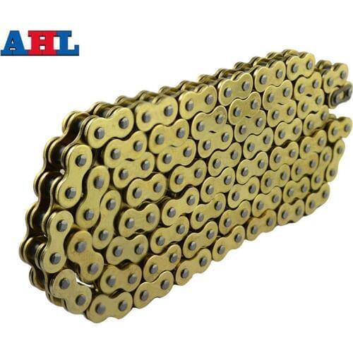 Motorcycle Parts 428 * 136 Drive Chain 428 Pitch Heavy Duty Gold O-Ring Chain 136 Links For Honda Yamaha Suzuki Kawasaki