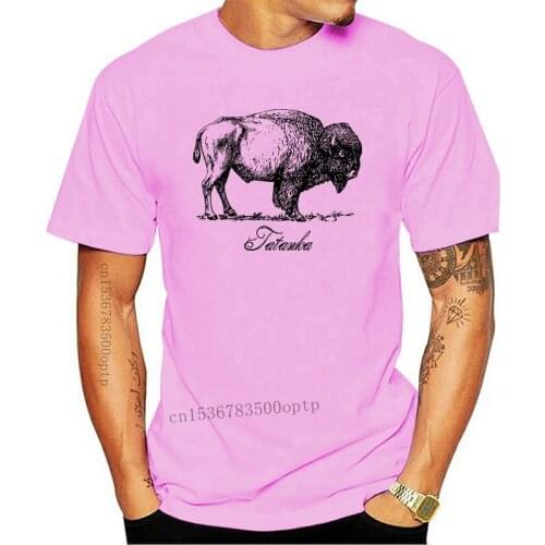 Buffalo Animal T-Shirt Tatanka Bison Summer Fashion Mens Short Sleeve T-Shirt