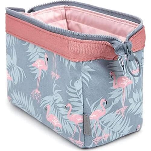 New Fashion Cosmetic Bag Women Waterproof Flamingo Makeup Bags Travel Organizer Toiletry Kits Portable Makeup Bags Beautician