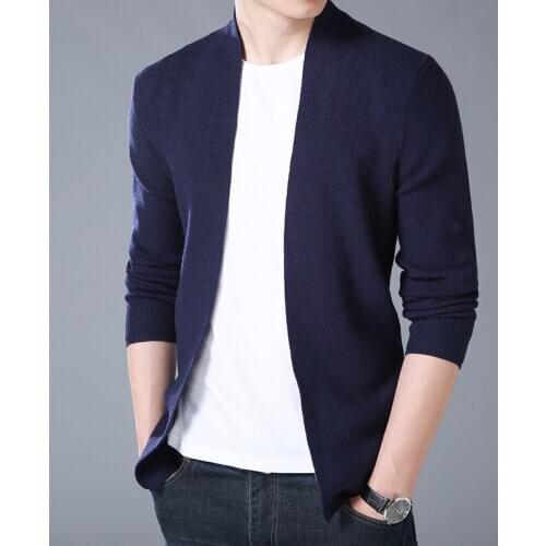 MRMT 2021 Brand Autumn New Mens Jackets Long Sleeve Sweater Cardigan Fashion Casual Overcoat for Male Knitted Sweater Clothing