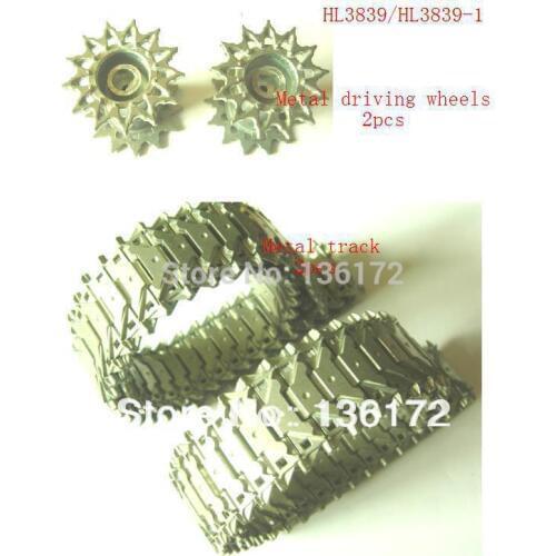 Original Henglong 3839/3839-1 U.S.M41A3 1:16 RC tank upgrade parts metal driving wheels and metal track