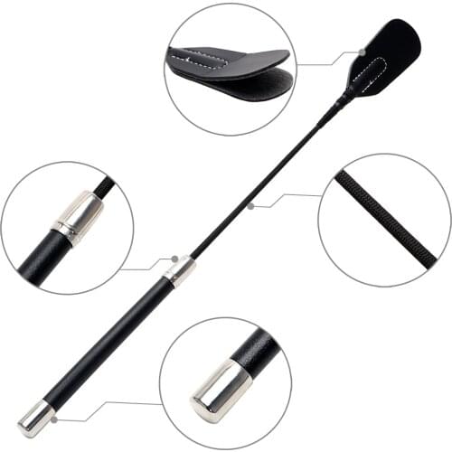 Bondage Boutique Slim Leather Riding Crop Horse Whip pony Spanking Knout SM Lash Fetish Flogger Sex Product For Couples Women