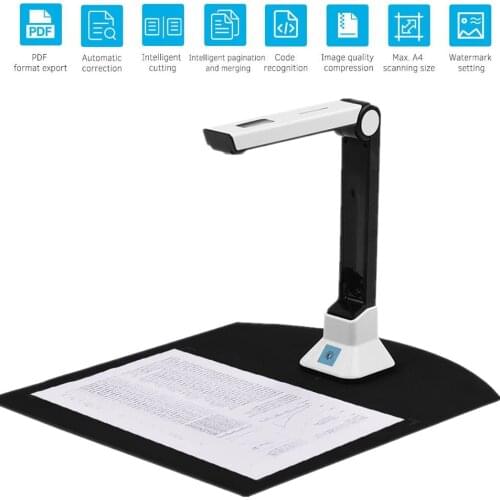 Portable Document scanner a4 10 Mega pixel book scanner documents camera support A3 A4 Auto Focus Camera HD High Speed Scanner