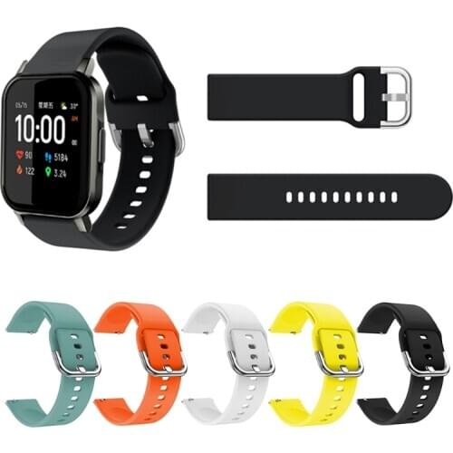 20mmWatch Band for Xiao mi Haylou Solar LS02 Strap Silicone Sport Bracelet for Haylou Solar LS01 watchband Replacement Wristband