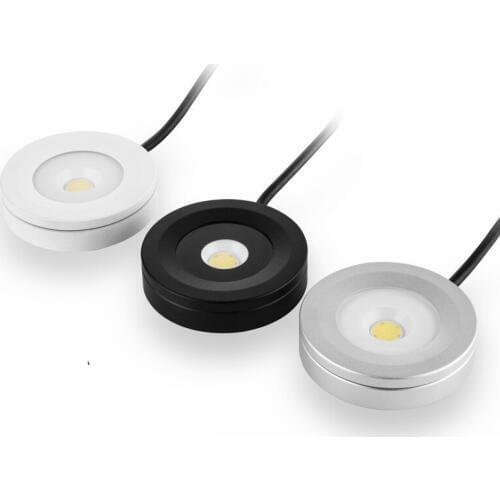 Ultra-thin LED Cabinet lLight Night Light Showcase Wardrobe Wine cabinet Spotlights 3W 5W Dimmable LED Puck Light