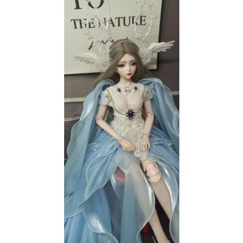 By hand customized make up female dolls 1/3 BJD Doll 62cm Plastic joint moveable doll