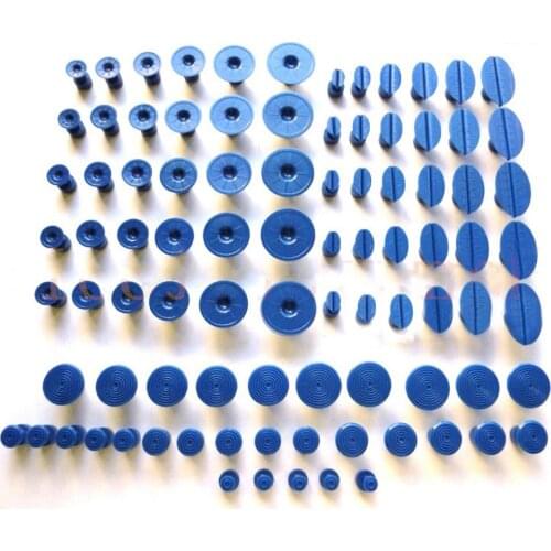 90Pcs Car Pulling Tabs Paintless Car Body Damage Fix Repair Tool Puller Head Hail Dent Removal Auto Repair Tools Kit