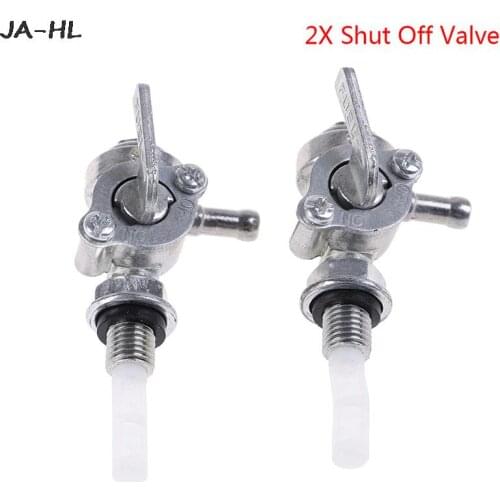 2pcs Shut Off Valve Gas Fuel Tank Pump 90 Degrees Rotation Petcock Switch Gasoline Generator Tank Pump