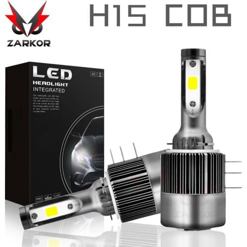 Zarkor H15 LED Headlight fog lamp Canbus V-W Au-di Be-nz Car Lights COB turbo Error Free with EMC Replacement 26000LM 110W 6000k
