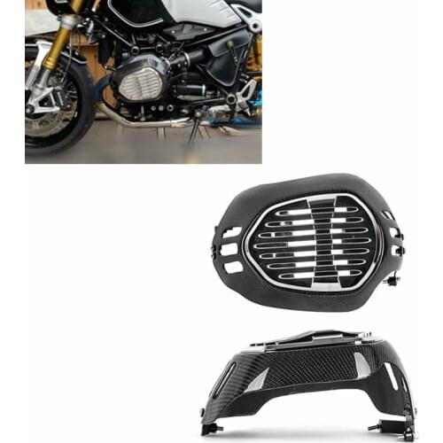 Motorcycle Engine Cylinder Head Guard Cover Carbon Fiber Twill Gloss for BMW RnineT R9T R NINE T 2014 2015 2016 2017