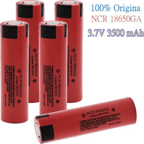 100% original NCR 18650GA 30A of 3.7 V 3500mAh 18650 rechargeable flat-top lithium battery suitable for power tool batteries