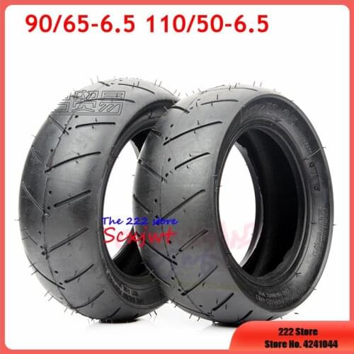11 Inch 90/65 -6.5 Front Vacuum Tire or 110/50-6.5 Rear Tubeless Tyre for 47-49cc Mini Dirt Bike E Scooter Mini Moto Wheel Parts