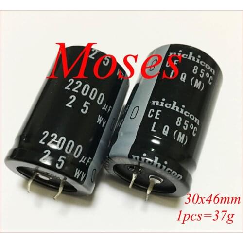 25v 22000uf +/- 20% Capacitance 100% Original New LQ Audio Electrolytic Capacitor Radial 30x46mm 2pcs