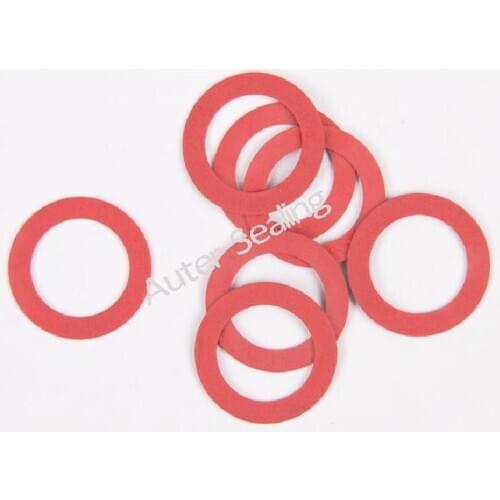 28x21x1.5 DIN7603 gasket Insulator flame-retarded hardware Vulcanized Practical Red Motherboard Screw Insulating Fiber washers