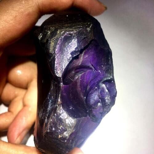 700g 2-8pcs Feng Shui Natural Color Obsidian Golden Eye Obsidian Original Stone Carving Mineral Specimen