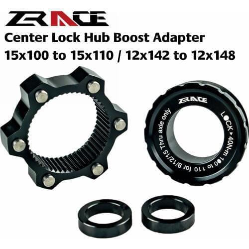 Zrace boost adapter lock center, 6 hole central lock, 15x100 to 15x110, 12x142 to 1x148