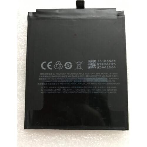 For MEIZU MX6 Battery 100% Original BT65M Battery 3000mAh Free Shipping With Tracking Number