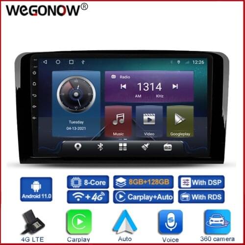 360 6GB+128G Carplay DSP Android 10.0 Car DVD Player GPS map WIFI Bluetooth 5.0 RDS Radio For Benz ML M-Class W164 GL-Class X164