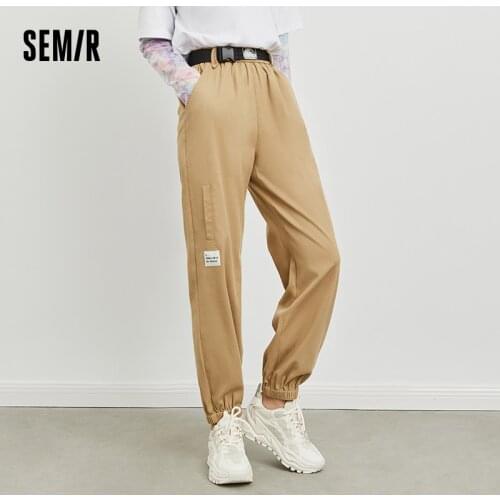 SEMIR Casual Trousers Women Stretch-Beam Trousers 2021 Summer New Trend Loose Tibetan Meat Jogging Pants For Woman