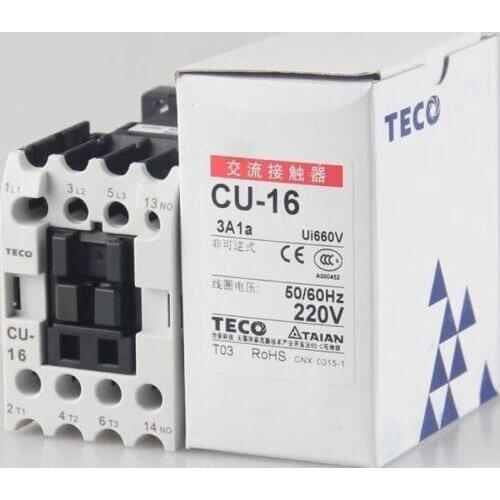 CU-16 CU 16 220VAC New TECO Contactor free ship #exp