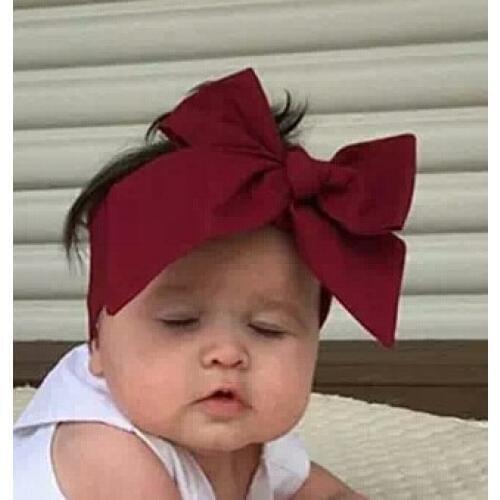 Headband Children DIY Solid hair bands baby baby tiara bow hair accessories white red turban baby bows