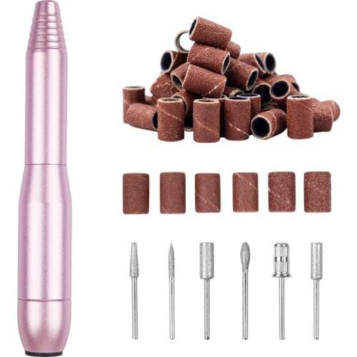 Mini Power Electric Pen Powerful 25000RPM Manicure Nail Drill Electric Manicure Machine Professional Pedicure Nail Art Tools Kit
