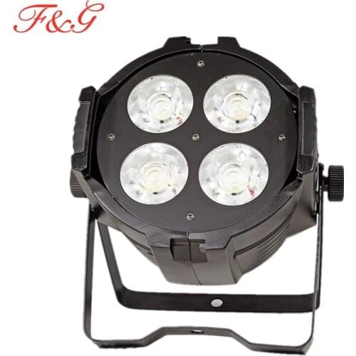 F&G NEW LED 4x50W COB Par Warm White Lighting High Power Aluminium Lighting For DMX512 Stage Effect DJ Disco Club