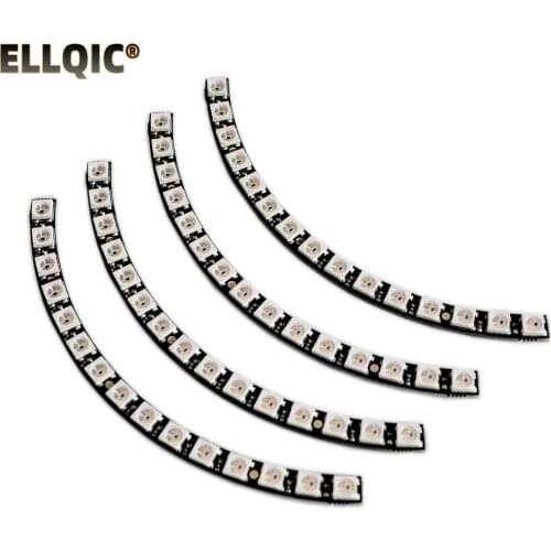 Ring Wall Clock 60 X Ultra Bright WS2812 5050 RGB LED Lamp Panel with Integrated Drivers