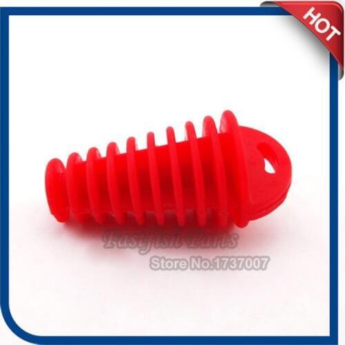 Red Exhaust Muffler Bung Cleaner Wash Plug For UTV ATV MX Dirt Bike Snowmobile Motorcycle Motocross