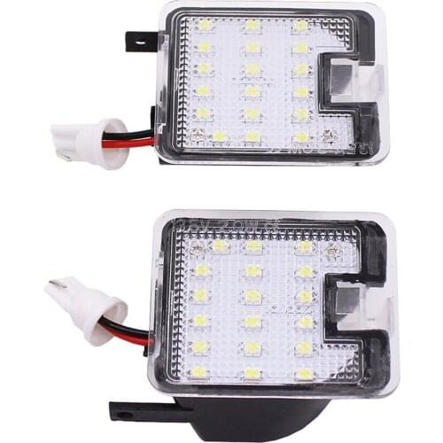 2 X High Bright Car LED Rearview Mirror Puddle Light Welcome Courtesy Lamp For Ford Focus 2015 Kuga Cars Accessories