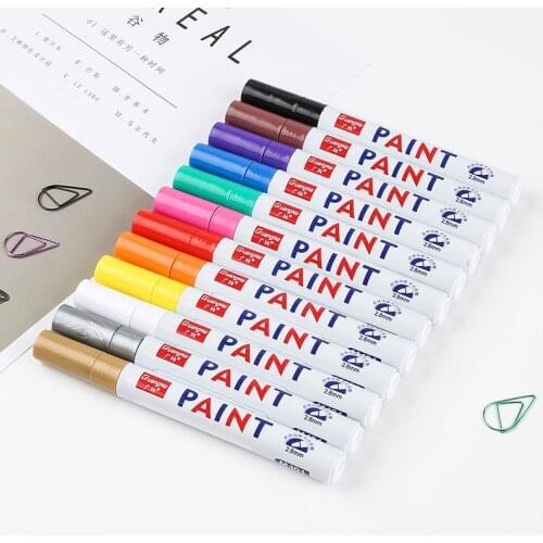 5pcs Color Marker Waterproof Long-lasting Marker Tire Tread Rubber Fabric Paint Metallic Surface Toyo Paint Marker Pen