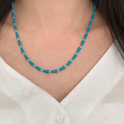 Fashion Link Chain Choker 925 Silver Necklace For Women Trendy Neon Super Luxury Golden Color Collares Turkish Fine Jewelry