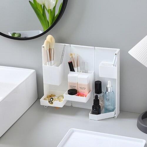 Tabletop Organizer Holder Foldable Pen Holder For Home Office School Desk Storage Holder 8 Dividers for Home/Office