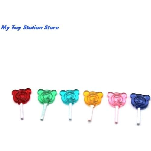 New 5pcs 1:12 Snacks Candy Bear Lollipop Doll House Toys Cute Dollhouse Miniature Children Gift