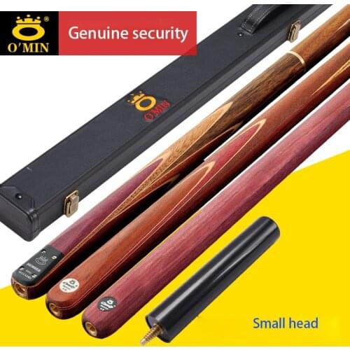 O'Min Handmade, Polished Without LacquerARTIFICIAL One Piece Snooker Cue Stick Billiard 10mm Tips Snooker Cues Case Set China