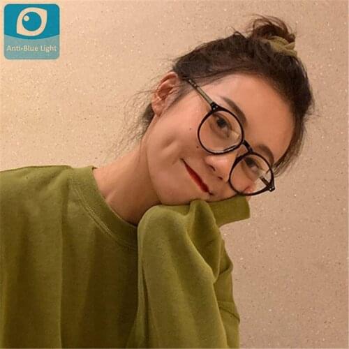Ultralight Anti Blue Light Blocking Round Glasses Frame Men Women Computer Gaming Clear Lens Eyeglasses Female Unisex Eyewear