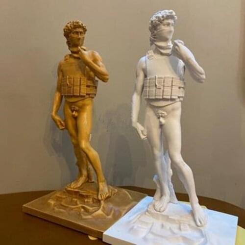 36CM NORDIC CREATIVE SUICIDE DAVID STATUE DECORATION FIGURES SCULPTURE STREET ABSTRACT ART HOME DECORATION ACCESSORIES A640