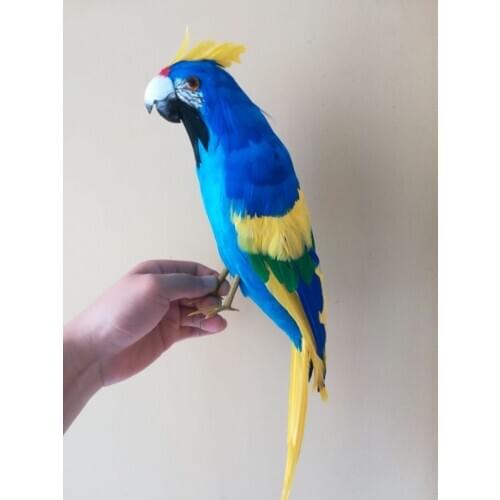 Foam&feathers colourful parrot bird large 42cm feathers parrot model prop.home garden decoration Xmas gift b0521