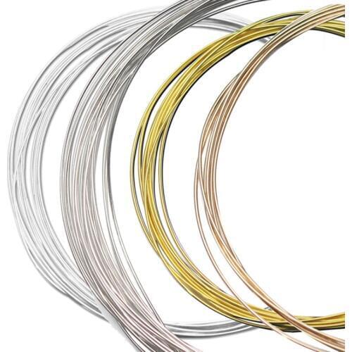 0.3mm-1mm Real Pure Solid 925 Sterling Silver Wire Thread Metal Silver String Line for Necklace Bracelet Earring Jewelry Making