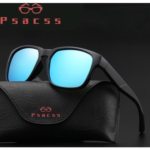 Psacss Square Polarized Sunglasses Men 2019 Retro TOP Brand Designer Sun Glasses Male Driving Fishing Goggle Mirror UV400 oculos