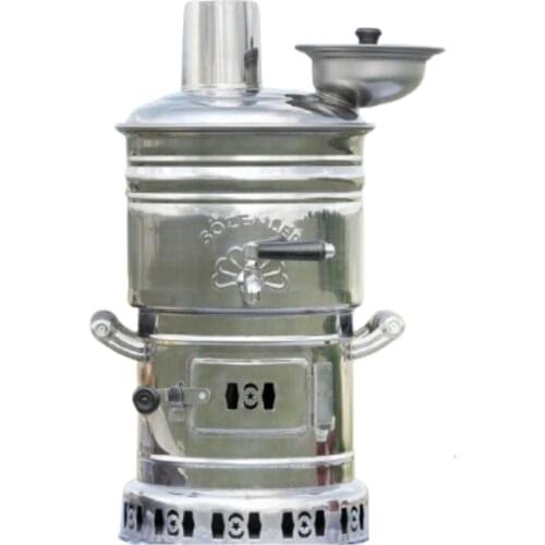 Separable Wood samovar tea warmer Camping kettle Teapot warmer stove tea Picnic samovar wood coal stove camp steel samovar