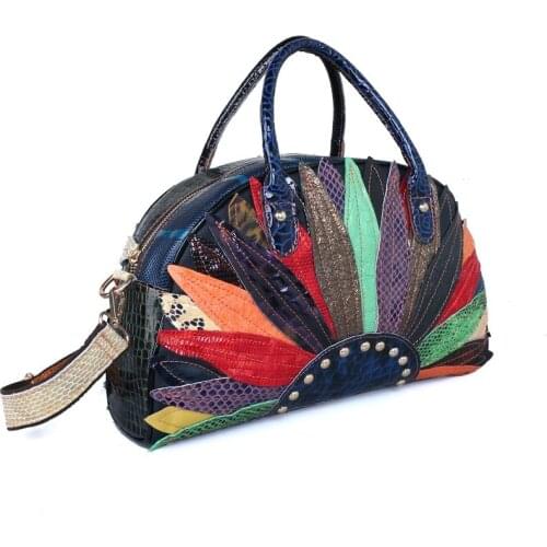 Fashion Women Genuine Leather Handbags Designer Large Capacity Ladies Shoulder Messenger Bags Casual Female Tote Travel Bag New