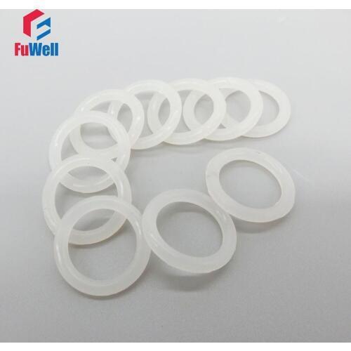 White O Ring Gasket Silicon 3.5mm Thickness Rubber Sealing Ring Gasket OD 23/24/25/26/27/28/29/30/31/32/33mm Food Grade O-rings