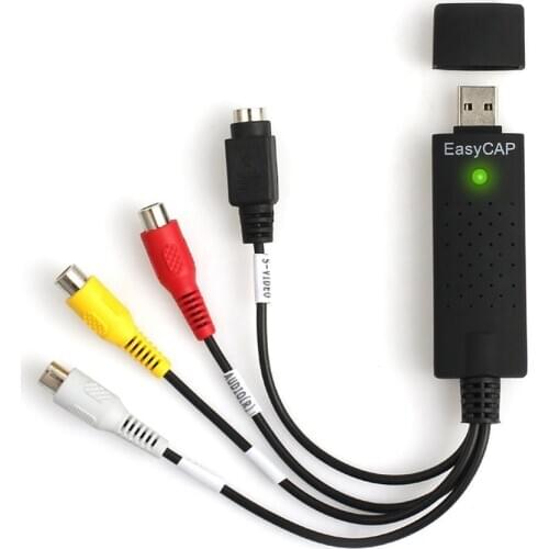 Usb2.0 Converter Capture Video Audio And Video VHS To Dvd Converter Scart Rca Cable For Win10 Adapter