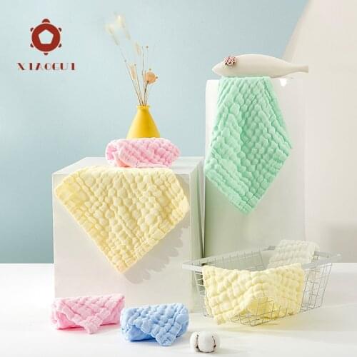 XiaoGui 6 Layer Gauze Towel Wash Your Face Wipe Your Hands Take A Bath And Wipe Your Mouth Microfiber Towel
