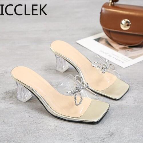 2021 Transparent PVC Sandals Women Clear Crystal Cup High Heel Stilettos Sexy Pumps Summer Shoes Peep Toe Women Pumps Size 44