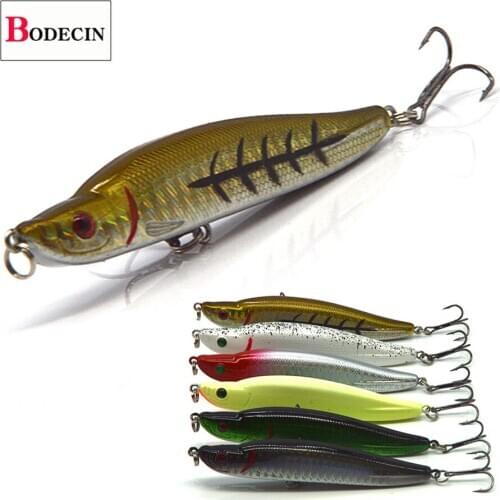 1PCS Crankbaits Minnow Plastic Hard Sea Fishing Lure Swimbait Fake Laser Bait Peche Trolls For Artificial Baits Saltwater Lures