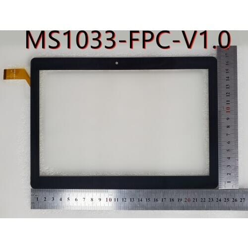 10.1 iNCH Touch screen black P/N MS1033-FPC-V1.0 Capacitive touch screen panel repair and replacement parts