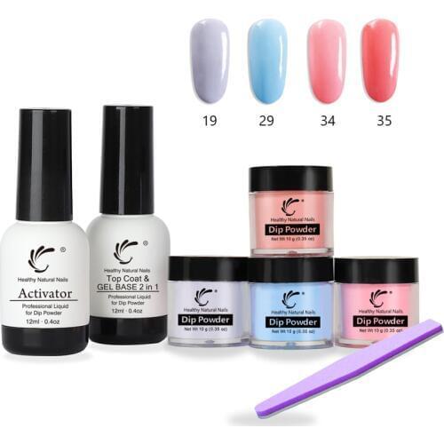 10g/28g French Nude Sugar Powder Set Dipping Nail Glitter Without Lamp Cure Dip Nail Powder Nails Art Decorations Design